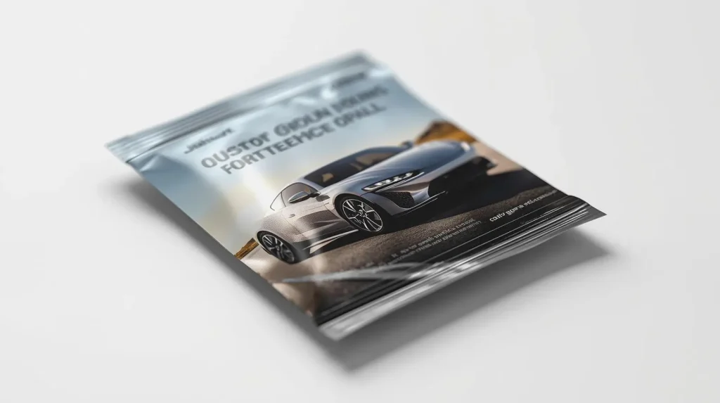 Motor Vehicle Advertisement on Sugar SAchet